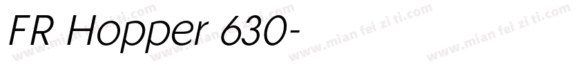 FR Hopper 630字体转换